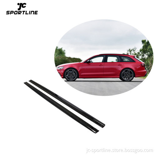 RS6 Carbon Fiber Side Skirts 2013-2016 Audi